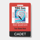TAG Con 2026 - Rode Kwadrant - Cadet Badge (Achterkant)