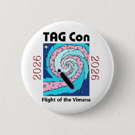 TAG Con 2026 Vlucht van de Vimana Knop Ronde Button 5,7 Cm