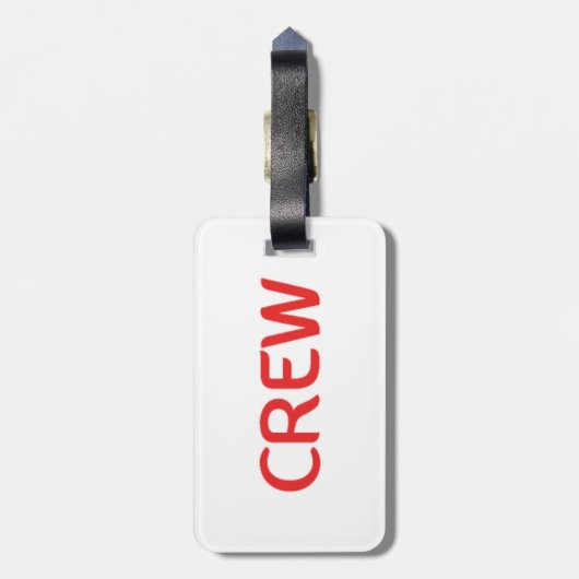 TAG Crew Emirates Bagagelabel (Achterkant verticaal)