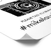Tag Je Foto's Met Je Trouw Hashtag Poster (Hoek)