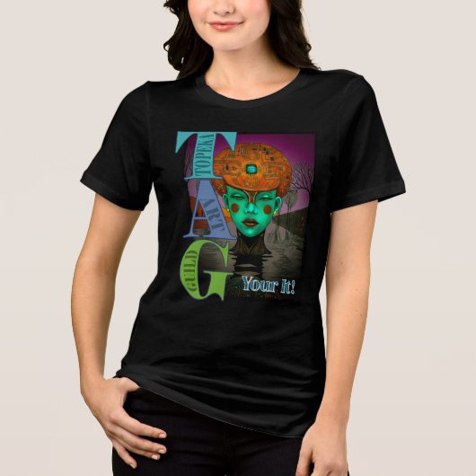 TAG Je Is Het! Tri-Blend Shirt (Voorkant)