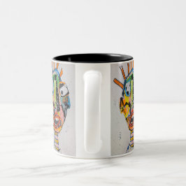 Tag You're It 11oz Tweekleurige Koffiemok
