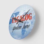 Tagalog gesproken hier bewolkte aarde ronde klok (Hoek)