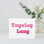 Tagalog Lang Briefkaart (Staand voorkant)