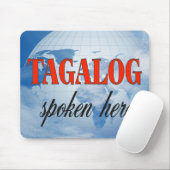 Tagaloog hier gesproken over troebele aarde muismat (Met muis)