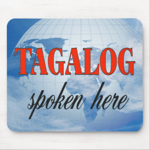 Tagaloog hier gesproken over troebele aarde muismat