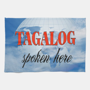 Tagaloog hier gesproken over troebele aarde theedoek