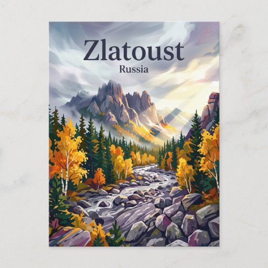 Taganay Nationaal Park Rusland Briefkaart (Voorkant)