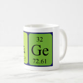 Tage periodieke tabelnaam mok (Voorkant rechts)