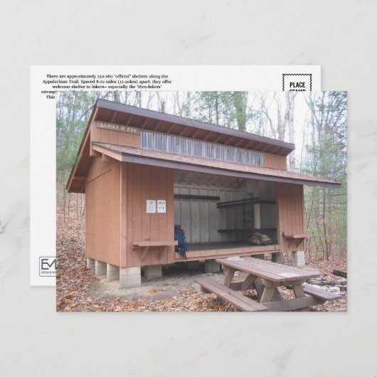 Tagg Run Appalachian Trail Postcard Briefkaart (Voorkant / Achterkant)