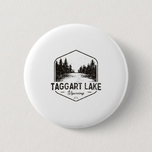 Taggart Lake Wyoming Buiten Vintage 3  Ronde Button 5,7 Cm