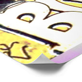 Tagged-up metrowagen poster (Hoek)