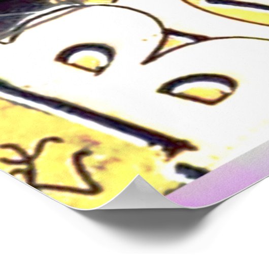 Tagged-up metrowagen poster (Hoek)