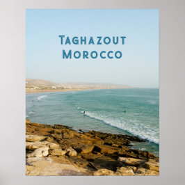 Taghazout Marokko Kust Surf Reis foto  Poster