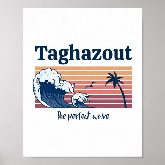 Taghazout strand marokko poster (Voorkant)