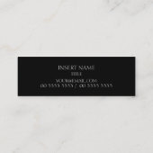 Tagline Elegant Mini Visitekaartje (Achterkant)