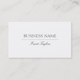 Tagline Elegant Visitekaartje