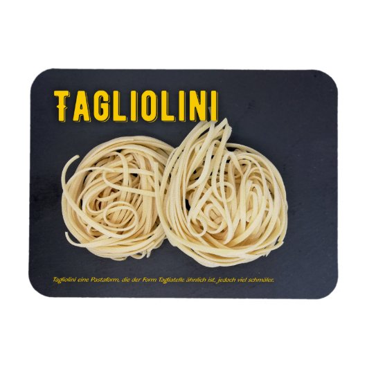 Tagliolini Italienisches Rezept zutat Magneet (Horizontaal)
