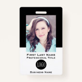 Tags ID Label badge zwarte code (Voorkant)