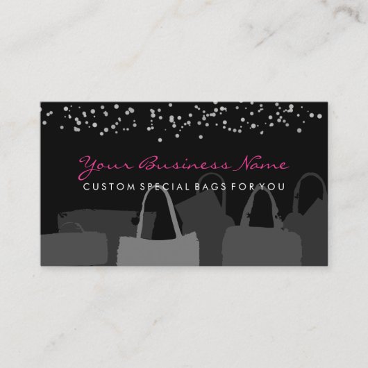 Tags Tekenzwart Visitekaartje (Voorkant)