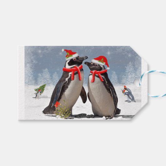 Tags voor kerstcadeautjes cadeaulabel (Voorkant (Horizontaal))