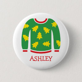 Tags voor kerstfeestjes ronde button 5,7 cm
