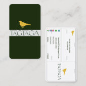 TAGTAGA-Visitekaartje Visitekaartje (Voorkant / Achterkant)