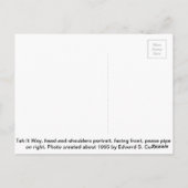 Tah It Way (Native American) Briefkaart (Achterkant)