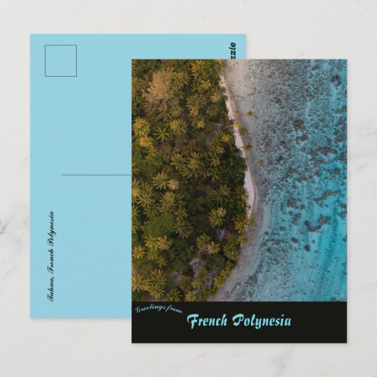Tahaa Frans-Polynesië Briefkaart (Voorkant / Achterkant)