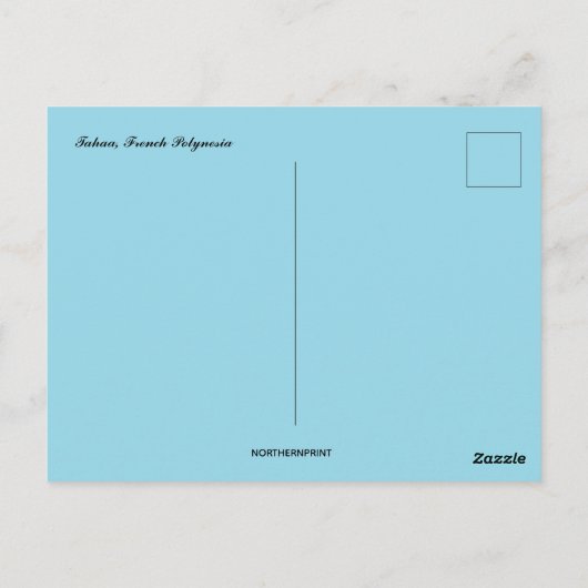Tahaa Frans-Polynesië Briefkaart (Achterkant)