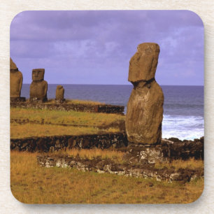 Tahai Platform Moai Beeld Abstracts Pasen Drankjes Onderzetter