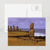 Tahai Platform Moai Statue Abstracts Easter Briefkaart (Voorkant / Achterkant)