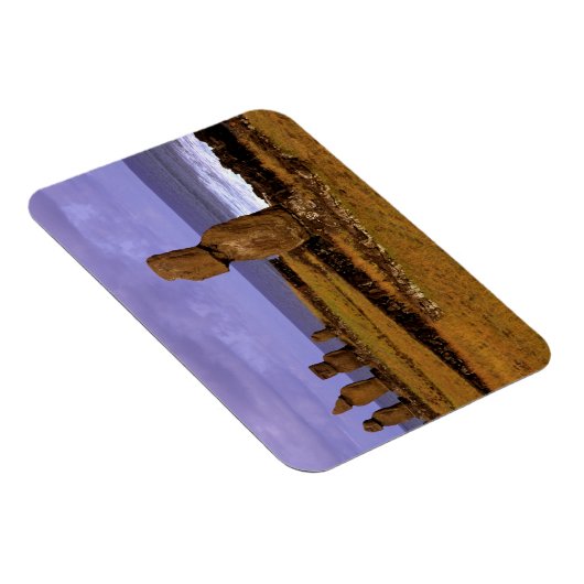 Tahai Platform Moai Statue Abstracts Easter Magneet (Rechterzijde)