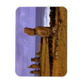 Tahai Platform Moai Statue Abstracts Easter Magneet (Verticaal)