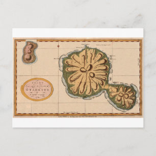 Tahiti 1769 briefkaart