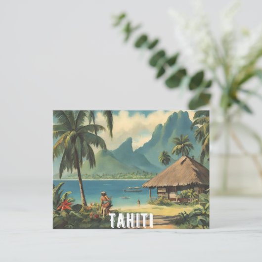 Tahiti (2) briefkaart (Staand voorkant)