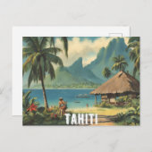 Tahiti (2) briefkaart (Voorkant / Achterkant)