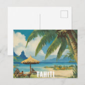 Tahiti (4) briefkaart (Voorkant / Achterkant)