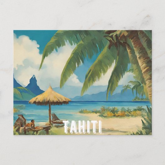 Tahiti (4) briefkaart (Voorkant)
