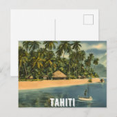 Tahiti (6) briefkaart (Voorkant / Achterkant)