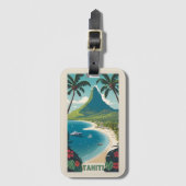 Tahiti Bagagelabel (Voorkant (verticaal))