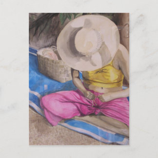 Tahiti Basket Weaver Briefkaart