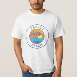 Tahiti Beach, Bahamas Faded Classic Style T-shirt