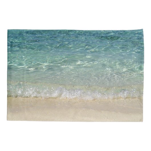 Tahiti Blue Tropical Water Kussensloop (Achterkant)