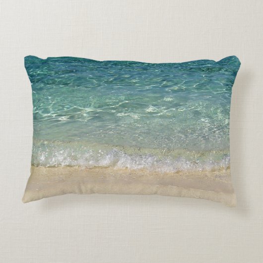 Tahiti Blue Tropical Water pillow hoesje Accent Kussen (Achterkant)