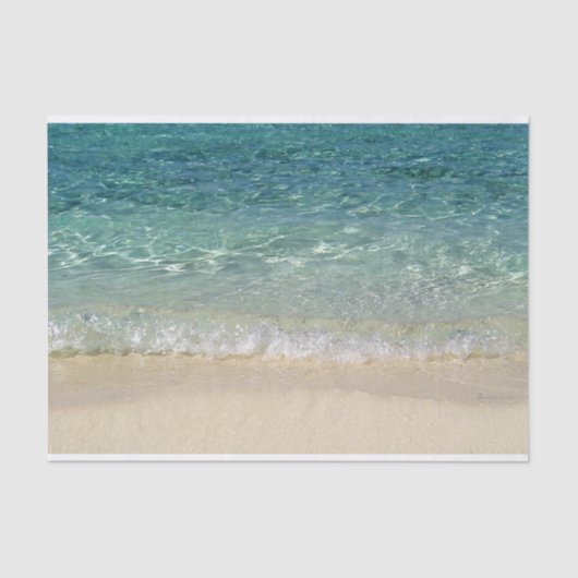 Tahiti Blue Tropical Water Tissuepapier (Voorkant)