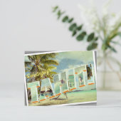 Tahiti  briefkaart foto (Staand voorkant)