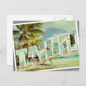 Tahiti  briefkaart foto (Voorkant / Achterkant)