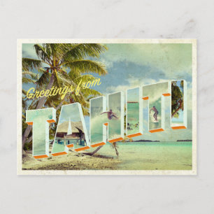 Tahiti briefkaart foto
