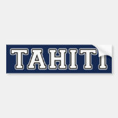 Tahiti Bumpersticker (Voorkant)